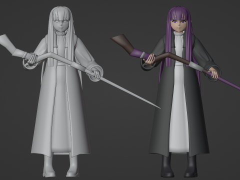 Fern - Frieren Beyond Journey End Modello 3D