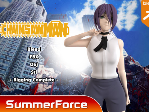 Reze - Chainsaw Man 3D Модель