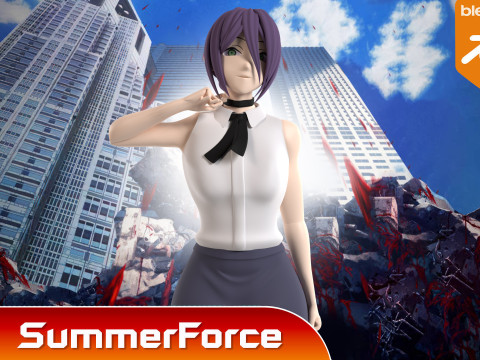 Reze - Chainsaw Man Modello 3D