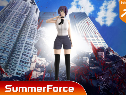 Reze - Chainsaw Man Modello 3D