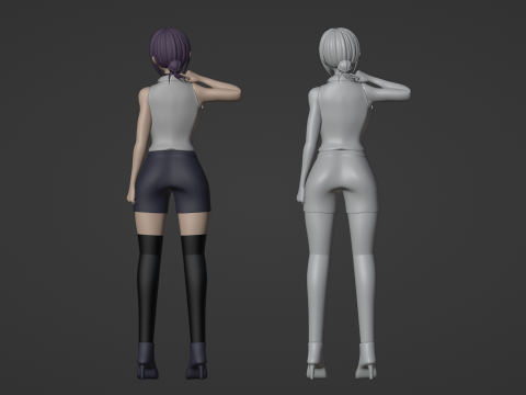 Reze - Chainsaw Man Modello 3D
