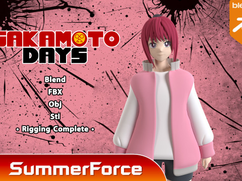 Lu Shaotang - Sakamoto Days 3D Model