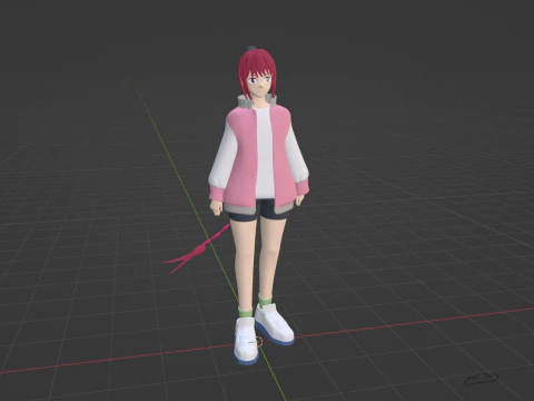 Lu Shaotang - D&iacute;as de Sakamoto Modelo 3D