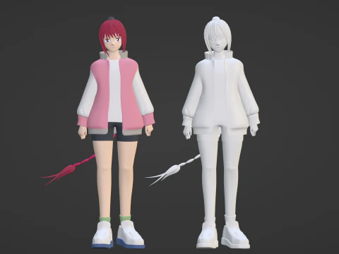 Lu Shaotang - D&iacute;as de Sakamoto Modelo 3D