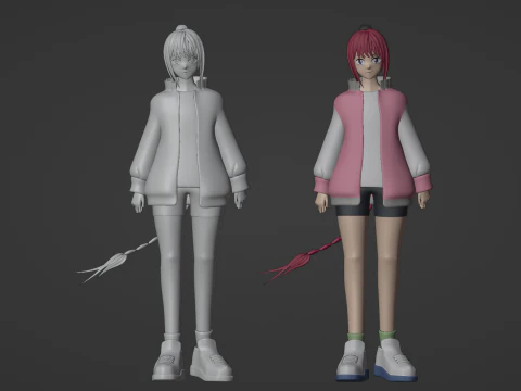 Lu Shaotang - D&iacute;as de Sakamoto Modelo 3D