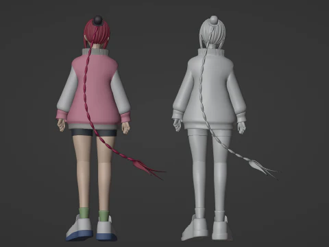 Lu Shaotang - D&iacute;as de Sakamoto Modelo 3D