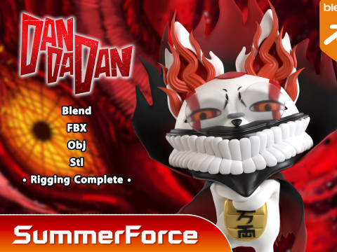 Turbo Granny Yokai Form - Dandadan 3D मॉडल