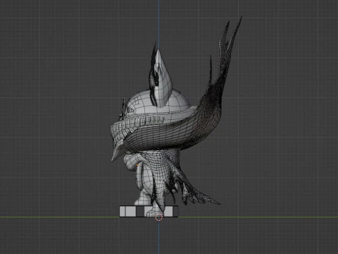 Turbo Granny Yokai Form - Dandadan 3D Model