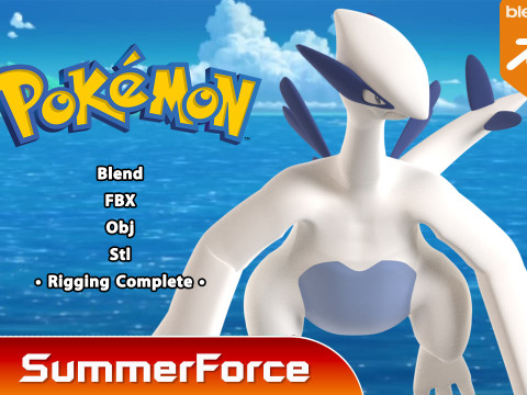 Lugia - Pokemon 3D Model