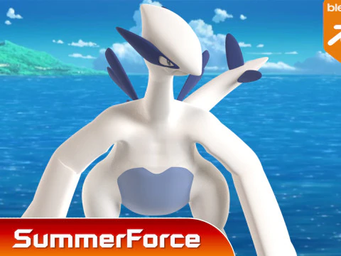 Lugia - Pokemon 3D Model