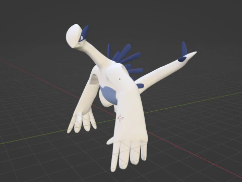 Lugia - Pokemon 3D Model