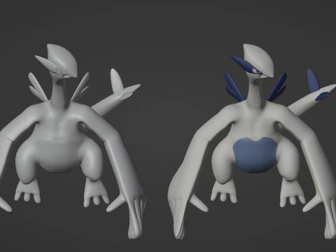 Lugia - Pokemon 3D Model