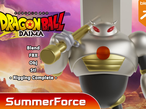 Tamagami Number Three - Dragonball Daima 3D Model