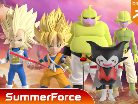 Tamagami Number Three - Dragonball Daima 3D Model