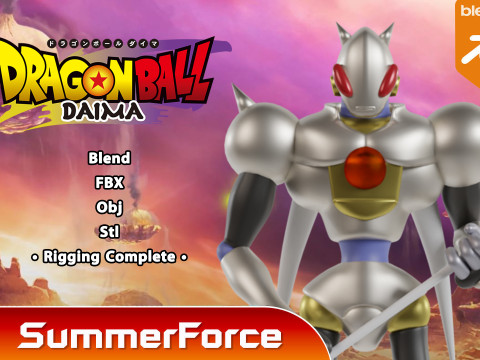 Tamagami Number Two - Dragonball Daima 3D Model