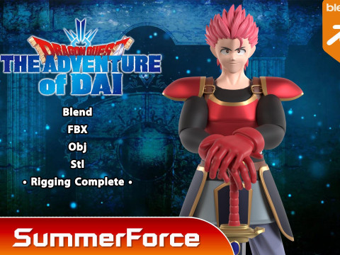 Roka - Dragon Quest The Adventure of Dai 3D-Modell