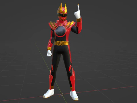 GozyuWolf - No1 Sentai Gozyuger 3D Model