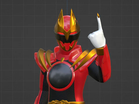 GozyuWolf - No1 Sentai Gozyuger 3D Model