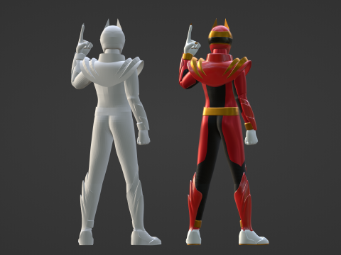 GozyuWolf - No1 Sentai Gozyuger 3Dモデル