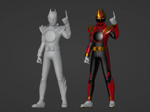 GozyuWolf - No1 Sentai Gozyuger 3D Model