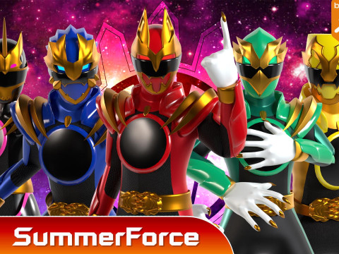 GozyuTyranno - No1 Sentai Gozyuger Modello 3D