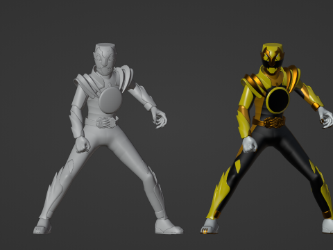 GozyuTyranno - No1 Sentai Gozyuger Modello 3D