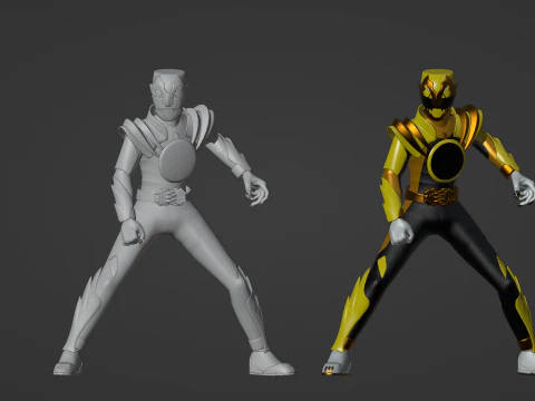 GozyuTyranno - No1 Sentai Gozyuger 3D Model