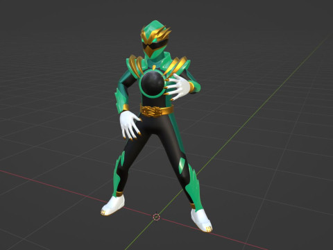 GozyuEagle - No1 Sentai Gozyuger 3D Model