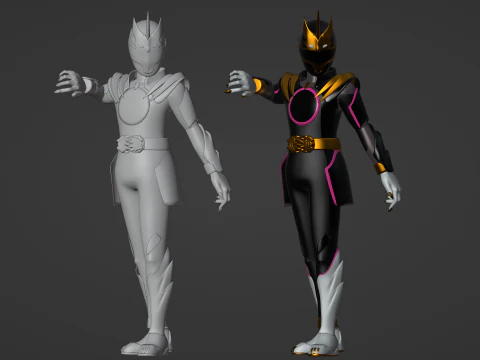 GozyuUnicorn - No1 Sentai Gozyuger 3D Model