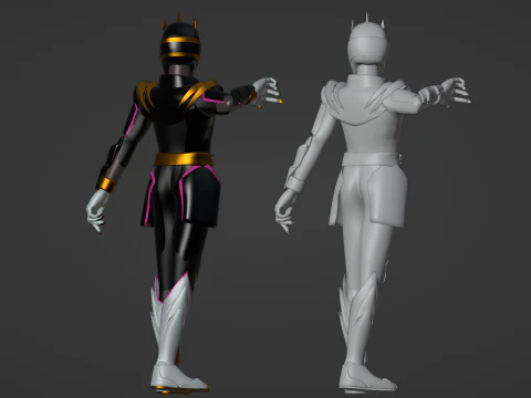 GozyuUnicorn - No1 Sentai Gozyuger 3D Model