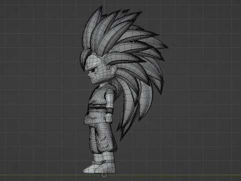 Goku Super Saiyan 3 - Dragonball Daima Modèle 3D