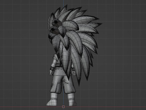 Goku Super Saiyan 3 - Dragonball Daima Modèle 3D
