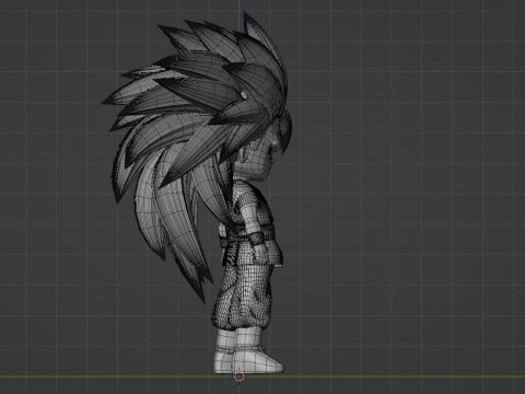 Goku Super Saiyan 3 - Dragonball Daima Modèle 3D