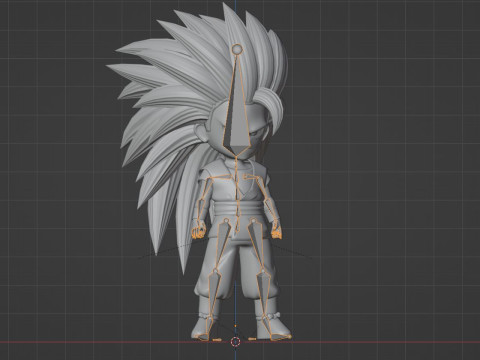 Goku Super Saiyan 3 - Dragonball Daima Modèle 3D