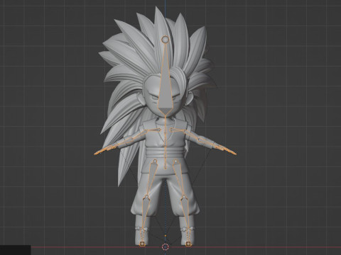Goku Super Saiyan 3 - Dragonball Daima Modèle 3D