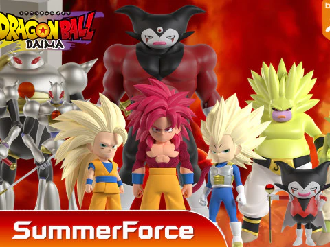 Goku Mini Super Saiyan 4 - Dragonball Daima 3D Model