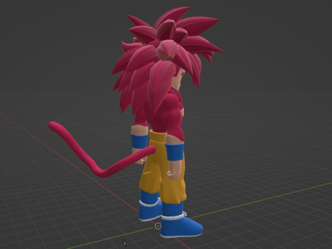 Goku Mini Super Saiyan 4 - Dragonball Daima Modelo 3D