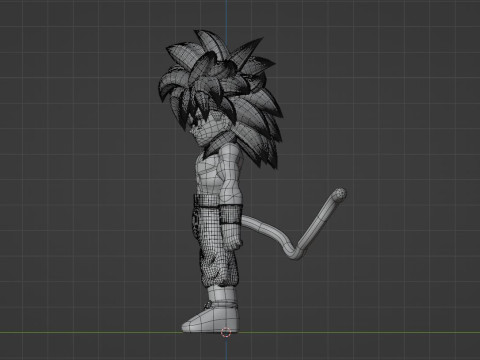 Goku Mini Super Saiyan 4 - Dragonball Daima Modelo 3D