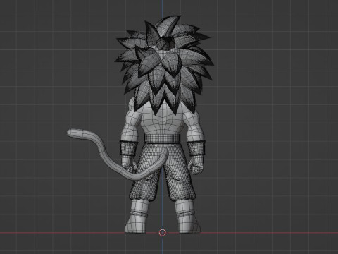 Goku Mini Super Saiyan 4 - Dragonball Daima Modelo 3D