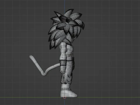 Goku Mini Super Saiyan 4 - Dragonball Daima 3D Model