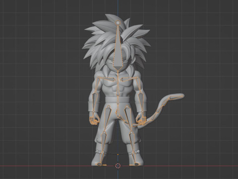 Goku Mini Super Saiyan 4 - Dragonball Daima Modelo 3D