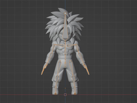 Goku Mini Super Saiyan 4 - Dragonball Daima Modelo 3D