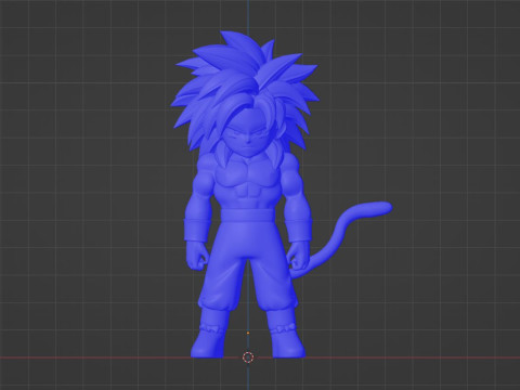Goku Mini Super Saiyan 4 - Dragonball Daima Modelo 3D