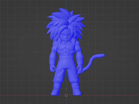 Goku Mini Super Saiyan 4 - Dragonball Daima 3D Model