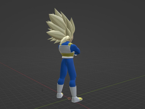 Vegeta Super Saiyan 3 - Dragonball Daima Model 3D