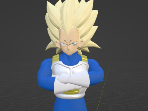 Vegeta Super Saiyan 3 - Dragonball Daima Model 3D