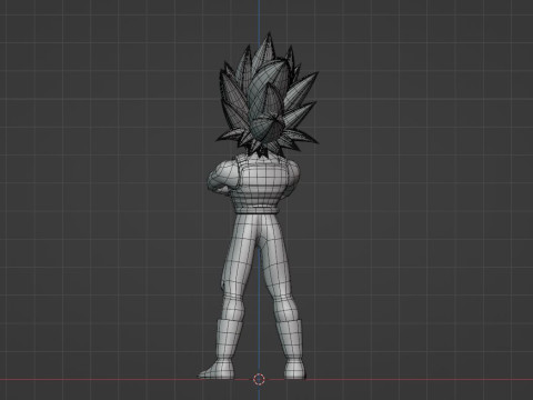 Vegeta Super Saiyan 3 - Dragonball Daima Model 3D