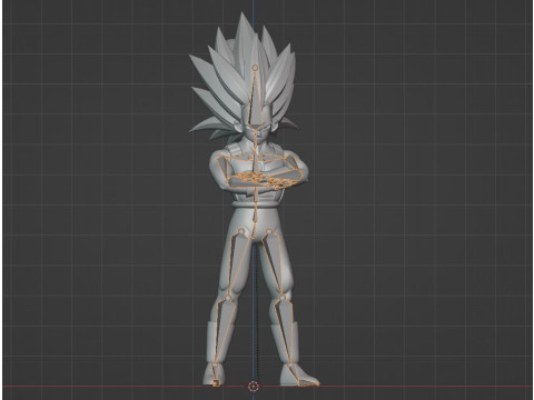 Vegeta Super Saiyan 3 - Dragonball Daima Model 3D