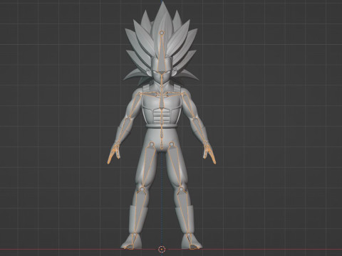 Vegeta Super Saiyan 3 - Dragonball Daima Model 3D