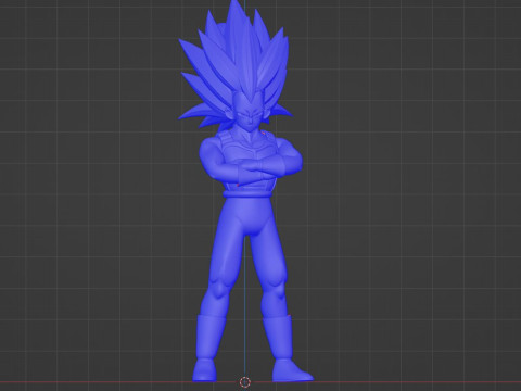Vegeta Super Saiyan 3 - Dragonball Daima Model 3D